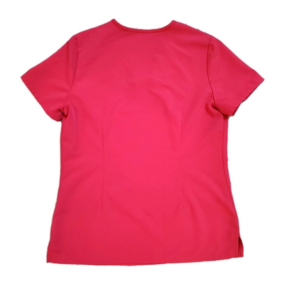 FIGS Women's XS Casma V-Neck Scrub Top Ultra Rose PO#2926 2928 3 Pocket - Picture 2 of 6